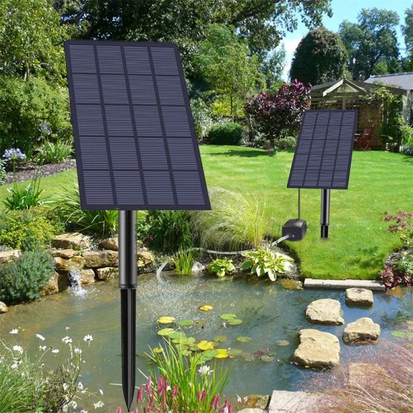 Zubehör Haushalts-Solar-Sauerstoffpumpe, solarbetriebene, geräuscharme Luftpumpe für Hof, Outdoor, Gartenteich, Aquarium, Aquarium-Zubehör