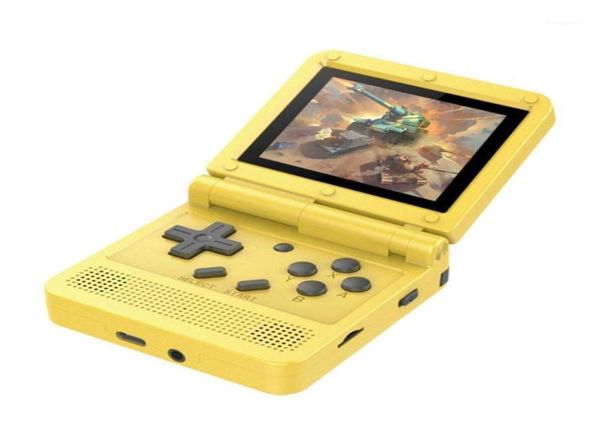 Powkiddy V90 Handheld-Game-Player, aufklappbares Linux-System, 64-Bit-Retro-Spielekonsole, Baujahr 2000, Games16932047