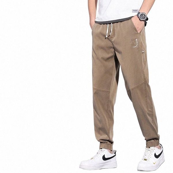 UNVANQUE LYOCELL TENCEL PANTS CASUALE CHUADSE 2024 Summer Summer Sust Harem Carers Street Fi Youth Hip Hop Jogging Pantaloni i1z0#