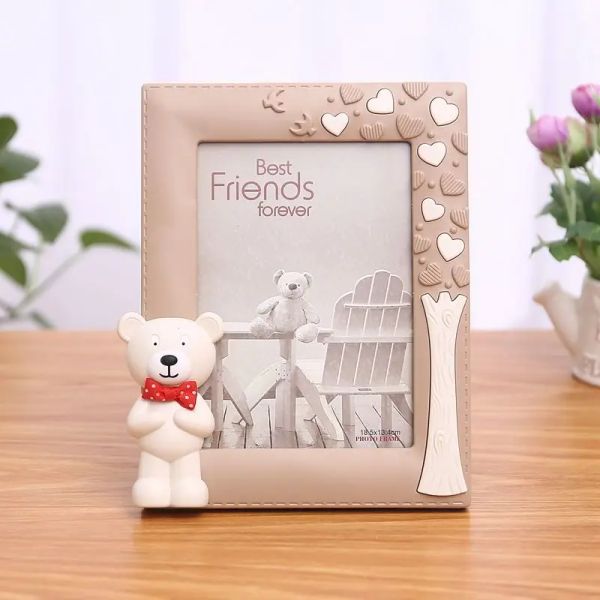 Rahmen Rosa Cartoon Baby Elefant Giraffe Fotorahmen Kinderzimmer Ornament Tisch Bilderrahmen Home Dekorativ Kindergeburtstag Gif