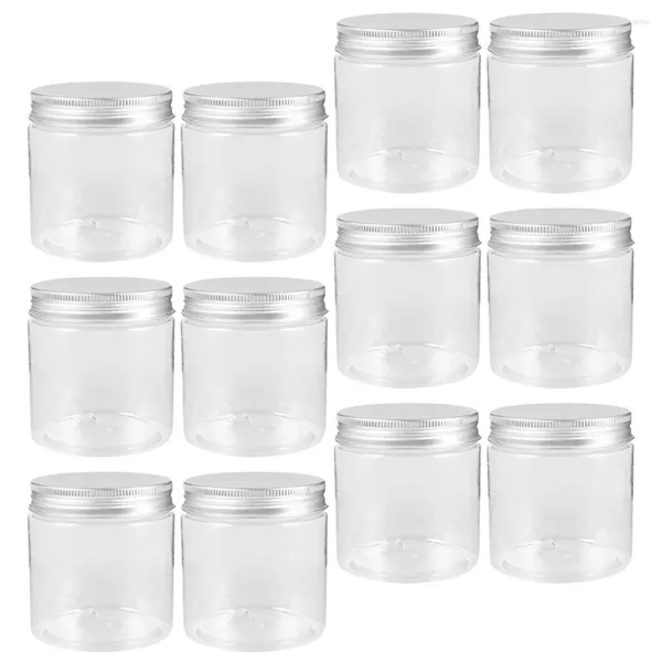 Garrafas de armazenamento 12 PCs Aluminium Medion Jars Pots pequenos com contêiner de alimentos para mel