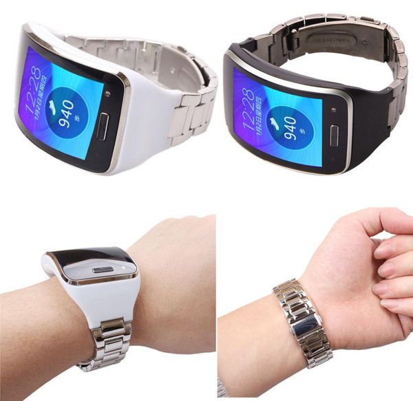 Pulseira de pulseira de faixa de relógio de aço inoxidável para a Samsung Gear S SMR7509186904