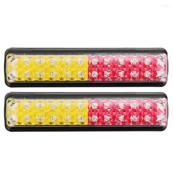 Todo o terreno rodas 2 pçs 24 led luz da cauda do caminhão do carro parada traseira freio turn signal lâmpada à prova dwaterproof água para reboque de caminhão atv