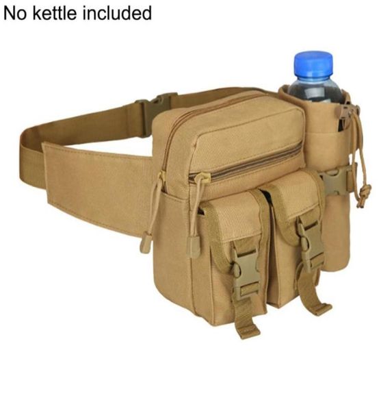 Bolsa de cintura masculina tática bolsa de cintura com suporte para garrafa de água à prova d'água 800D cinto de nylon Bag8286925
