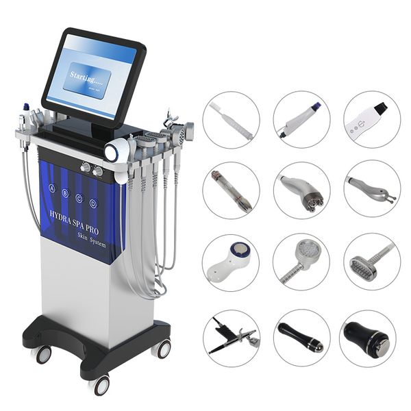 Трендовая машина 12 в 1, гидродермабразия кожи, аква-пилинг лица, алмазная микродермабразия, машина для лица