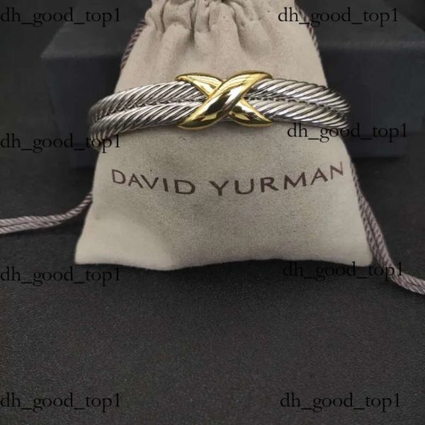 David Yurma Bracciale DY Bracciale Designer Cavo Bracciale Gioielli di moda per donna Uomo Oro Argento Perla Testa Croce Bracciale rigido Dy Gioielli Uomo Natale 579
