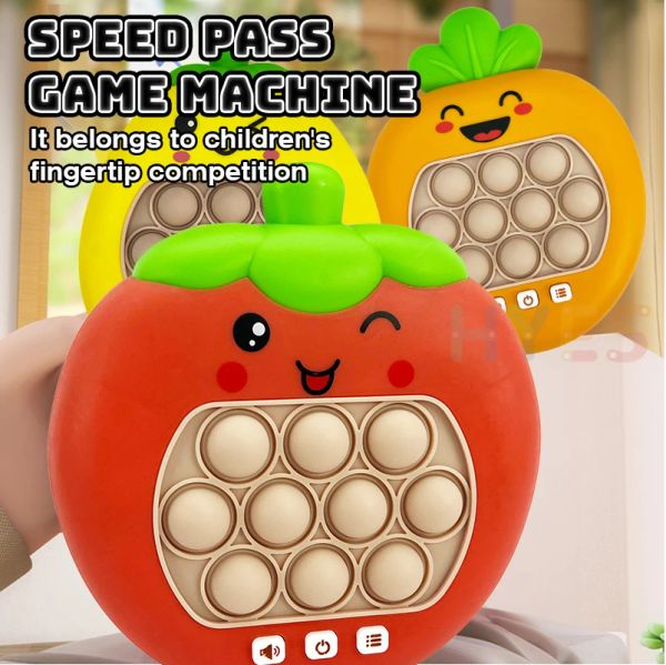 Máquinas de jogo de push da série Plant Série rápida divertida puta bolhas de bolhas de bolhas Fidget Anti Spression Toy para crianças adultos meninos meninas