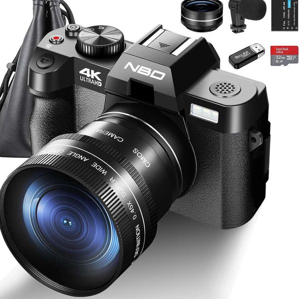 G-Anica Digitalkamera für Fotografie und Video, 4K 48 MP Vlogging-Kamera mit 180°-Klappbildschirm, 16-fachem Digitalzoom – kompakte und vielseitige Kamera, atemberaubende Aufnahmen und Videos