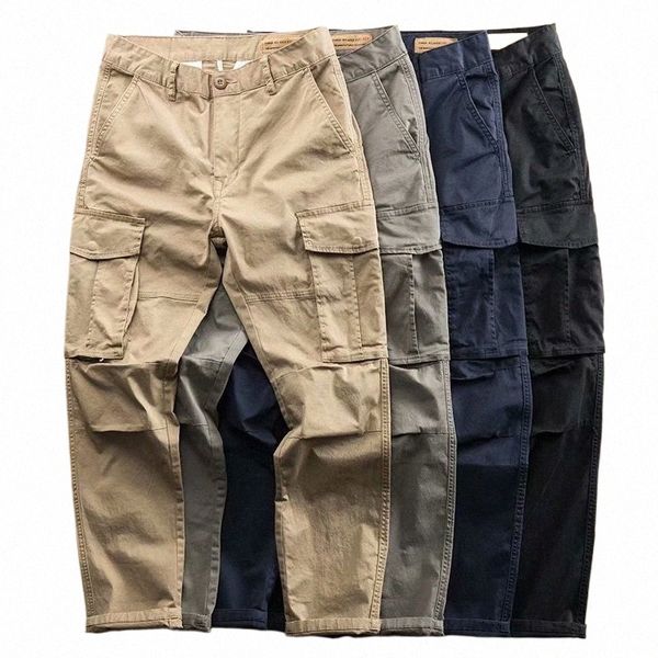 pantaloni da lavoro da uomo pantaloni casual multi-tasca pantaloni cargo pantaloni da jogging uomo escursionismo all'aria aperta trekking pantaloni sportivi maschio hip hop fondo o5gN #