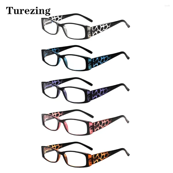 Óculos de sol Treurezing Reading Glasses Men e Women Blue Blocking Retro Fashion Frame Prescription Ofeeglasses 0-- 400