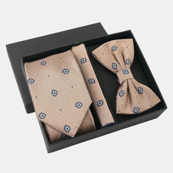 Khaki Mens Business Tie set vintage Stup tasca per matrimoni Dolca per la sciarpa per la sciarpa all'ingrosso 240320