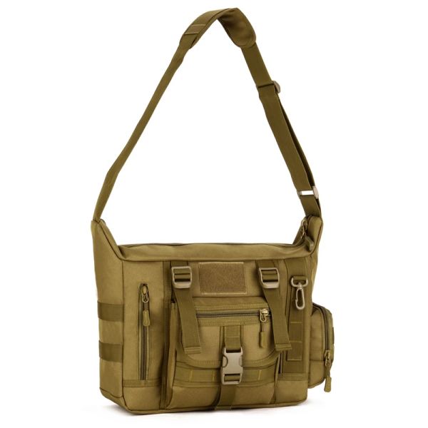 Sırt çantası Yeni Taktik Messenger Çanta Erkekler Askeri Molle Sling Omuz Paketi Erkekler Taktik Sling Omuz Çantası Dış Mekan 14 '' Dizüstü Bilgisayar