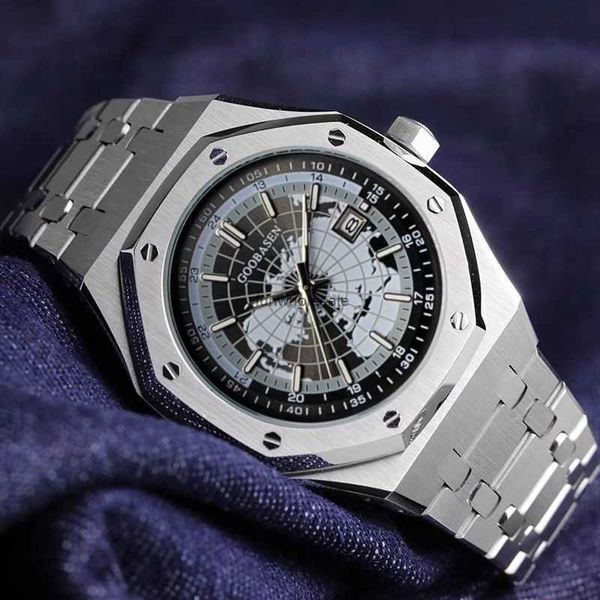 Oficial genuíno Wandering Earth Watch Mens totalmente automático relógio mecânico luz luxo high end pequena multidão luz noturna calendário à prova d'água