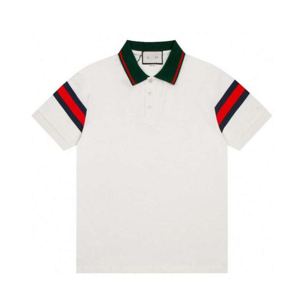 Designer Polo Shirt Classic T Camisetas homens Mulheres verão Verde Green Collar Camisa de manga curta Two Color