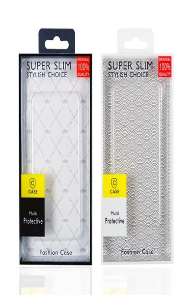 Confezione di imballaggio al dettaglio trasparente in plastica PVC blister per iPhone X XR 6 6s 7 8 Plus Custodia trasparente per cellulare4080147