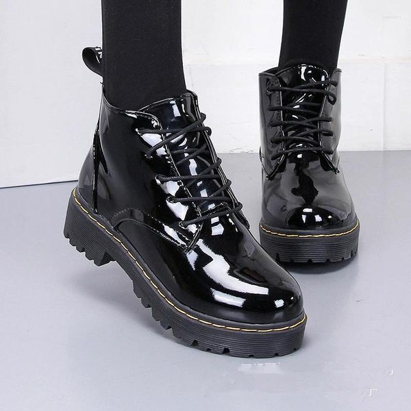 Botas JK Estilo Doce Pu Couro Lolita Sapatos Feminino Verão Bonito Estudante Harujuku Anime Loli Menina Preto Tornozelo Gótico