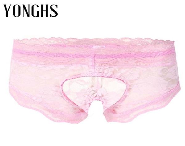 Women039s Höschen krottelfrei Sissy für sex erotische Dessous Herren durch und durch Unterwäsche schwulen männlichen Tanga -Blumenmuster tback Brie2135294