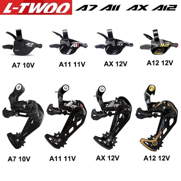 Ltwoo 9v 10v 11v 12 velocidades desviadores gatilho groupset a7 ax at11 at12 shifter 1x10s interruptores direito compatível sram shimano 240318