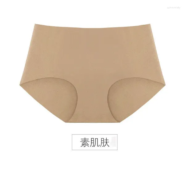 Calcinha feminina traceless roupa interior puro algodão virilha de uma peça hip elevador respirável médio a baixo cintura calças de ângulo plano