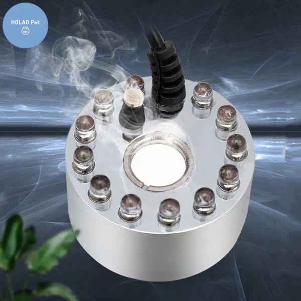 Acessórios Ultrassom Atomizer colorido aquário colorido peixe tanque lâmpada de neblina de neblina bomba de bomba terrário de peixe decoração de casca de água -viva