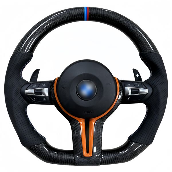 Adequado para atualizar as rodas de direção antigas da BMW para novas rodas de direção de fibra de carbono F10F30