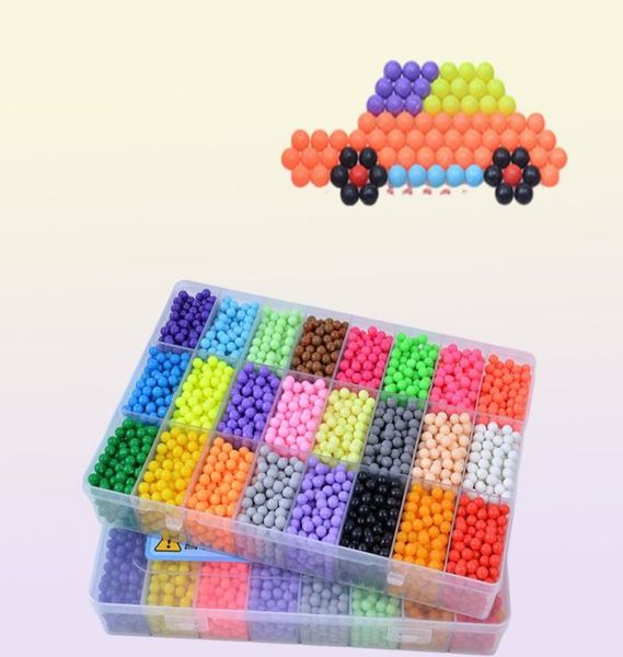 12000 шт., 30 цветов, сменные бусины, головоломки, кристаллы, набор для распыления воды «сделай сам», игры с мячом, 3D волшебные игрушки ручной работы для 2206081016341
