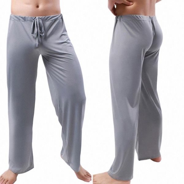 Erkekler Yoga Pantolon Düşük Bel Drawstring Düz gevşek ince spor elastik bel artı boy erkek spor pantolonlar erkek giyim j2hr#