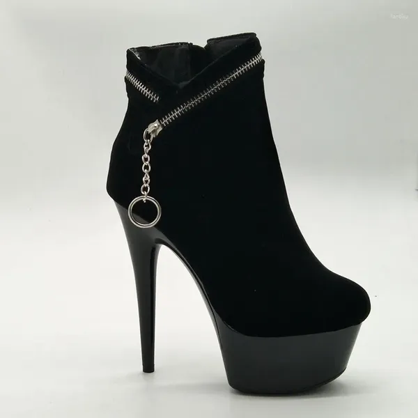 Танцевальная обувь LAIJIANJINXIA 15 см/6 дюймов, пикантные экзотические женские туфли на высоком каблуке с верхом из искусственной кожи, вечерние женские ботинки на платформе, C097