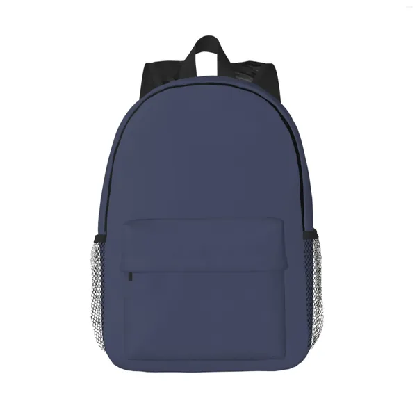 Rucksack, Farbe: Marineblau, großes Fassungsvermögen, Schule, Notebook, modisch, wasserdicht, verstellbar, für Reisen, Sport