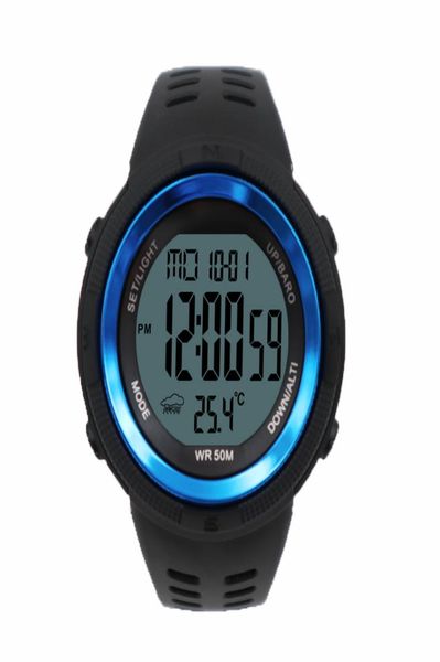 Outdoor Watch neue selbstentwickelte Barometerhöhe Wettervorhersage Temperatur Digital bewegende Alarm Uhren9489703