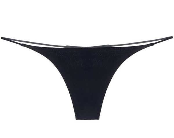 Mulher039s calcinha fina tiras de tiras de tiras e cordas G Plus Tamanho Low Rise Low Cotton Bikini Underwear SXL1798000