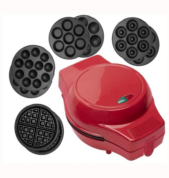 Brotbackautomaten Mini-Waffeleisen MultiOptional Elektrischer Kuchen Antihaftbeschichtete abnehmbare Platten Donuts Pfanne CupcakesWaffelTakoyaki Octopus6491781