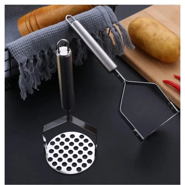 Edelstahl Kartoffel Masher Küche Kürbis Knobliauch Gemüse Obst einfache Schlamm Presse Mühle Lebensmittel Crusher Küchengeschirr Home Gadget- für Küchengemüse Brecher