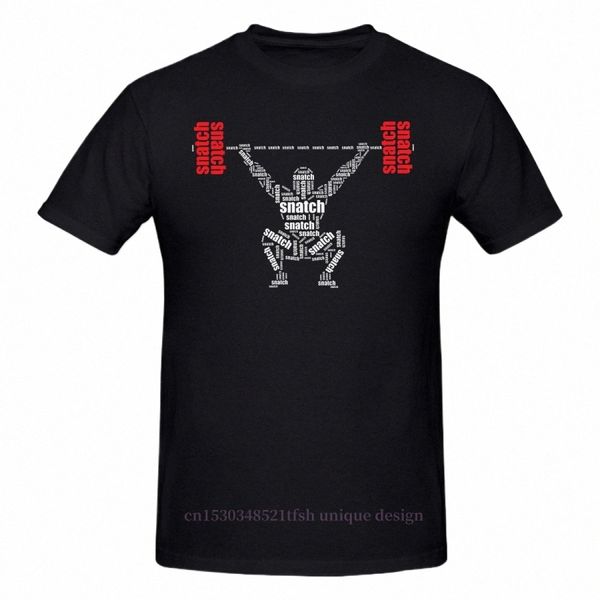 Hemd Männer Kleidung Heben Humor Bodybuilding Pum T-Shirt Crossfit Snatch Worte Dark Fi Kurzarm T-shirt d5UO #