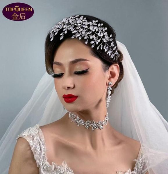 Shiny Diamond Fare a mano Tiara Tiara Queen Crystal Bridwear Crown Rhinestone Crown con gioielleria per matrimoni Accesso per capelli gioielli