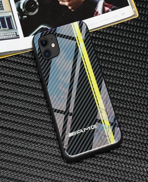 Tputempered Glass Racing Car AMG Telefonhüllen für Apple iPhone 12Mini 12 11 Pro Max 6 6S 7 8 plus XR XSMAX SE2 Samsung Galaxy S84926010