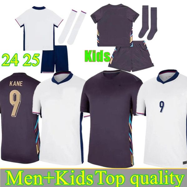 2024 Euro Cup Englands BELLINGHAM Fußballtrikots Nationalmannschaft 24 25 TOONE Fußballtrikot WEISS KANE STERLING RASHFORD SANCHO GREALISH Herren-Kinder-Set