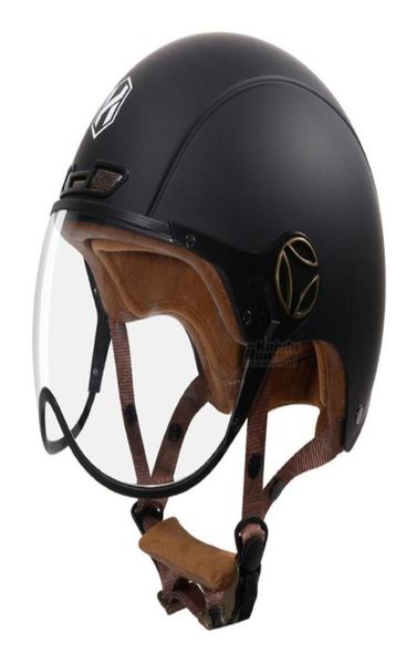 Motosiklet kaskları unisex vintage kask erkekler açık yüz motosiklet retro kafe bisikletçisi moto sürüş yarışı casco capacete motocros3228844