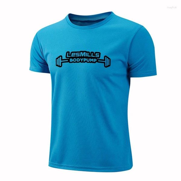 Camiseta masculina moda quatro estações ao ar livre lazer esportes 2d impresso em torno do pescoço manga curta camiseta solta confortável secagem rápida