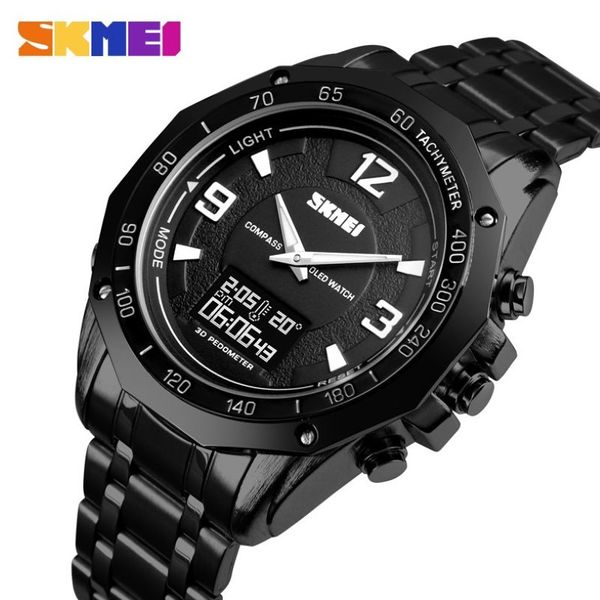 Skmei 3 Zeit Watch Men Compass Kaloriengelenkwachen Herren Thermometer Stoppuhr Männliche Uhren Digital Sport Relogio Maskulino 1464245z