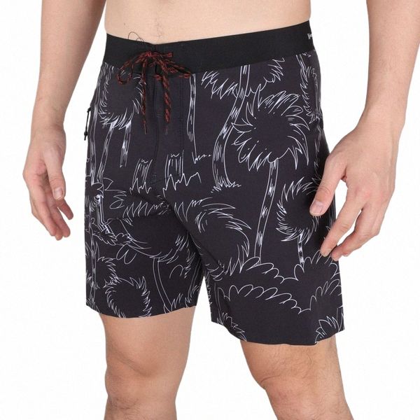 Pantaloncini da uomo Pantaloncini da surf Pantaloncini da spiaggia #Asciugatura rapida #Impermeabile #Logo in plastica #1 tasca #Elevata elasticità #A5 88rN#