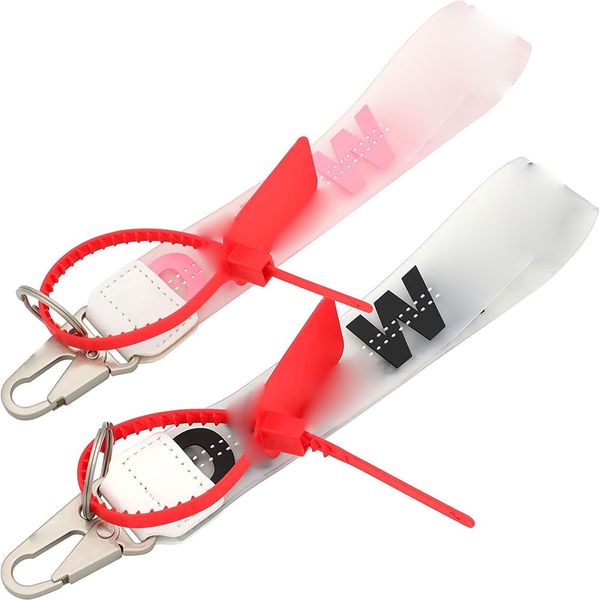 Chaveiros 2024 de cor vermelha e branca chaveiro moda pulseira de silicone com cordão chaveiro para acessórios chave do carro