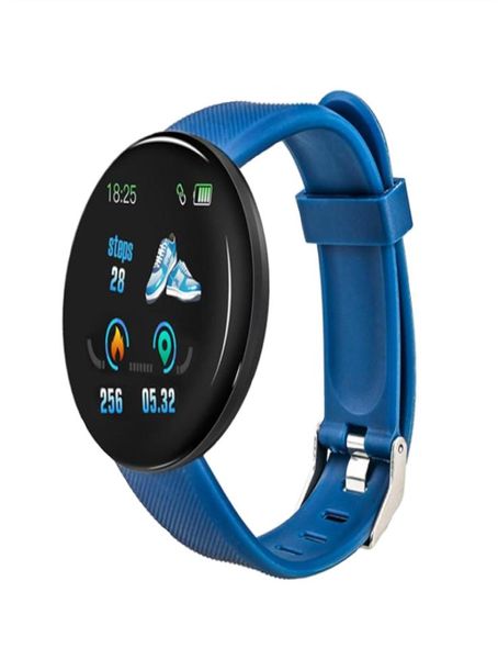D18 Smart Watch Bluetoth Uomo Donna Sleep Tracker Frequenza cardiaca Tracke Smartwatch Pressione sanguigna Ossigeno Orologi sportivi per Android Cel9905241