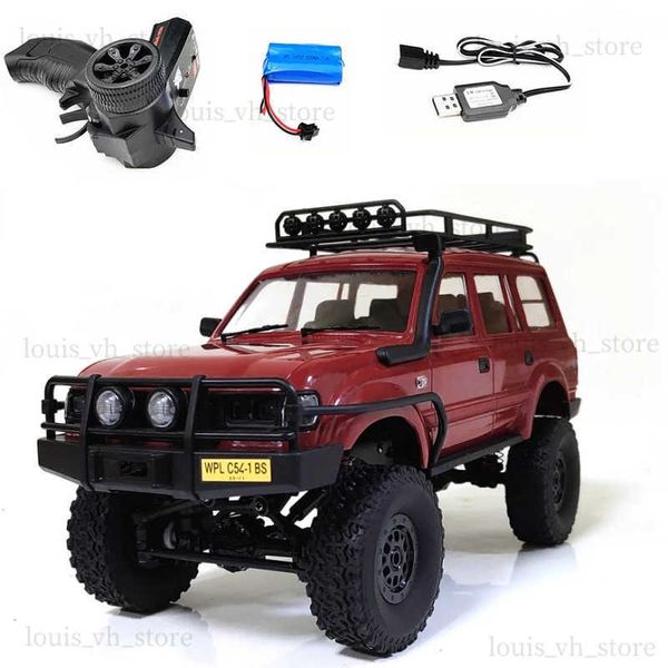 Carro elétrico/rc wpl carros rc carro 4wd controle de rádio carro off-road rtr kit rock crawler buggy elétrico máquina móvel c54 b24 b16 c24 b36 montagem t240328