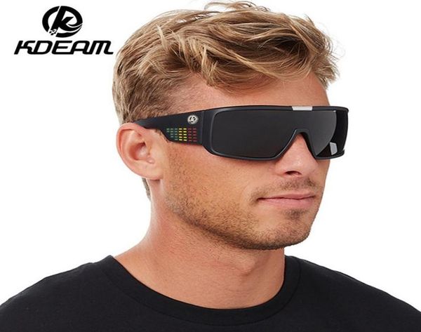 Kdeam Outdoor Shield Shield Dragon Sunglasses Men Men Single Lens Steampunk Goggles Surfing Glasses KD25149772912