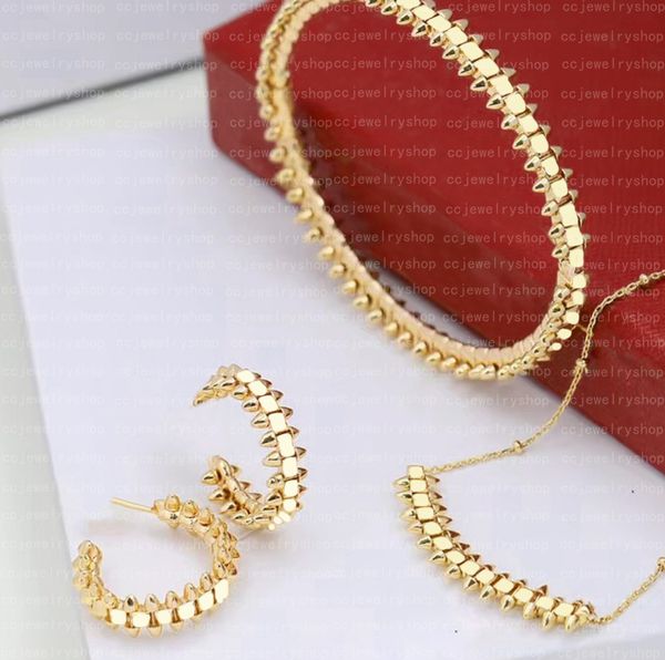 Nuovi gioielli di fascino di design di lusso di alta qualità con orecchini di collana di braccialetti di fascino di moda con diamanti per gioielli di fascino di gioielli di moda da donna