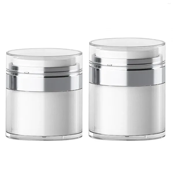 Lagerung Flaschen Airless Pumpe Nachfüllbare Acryl Make-Up Kosmetik Jar Tragbare Für Creme Gesicht Körper Hand