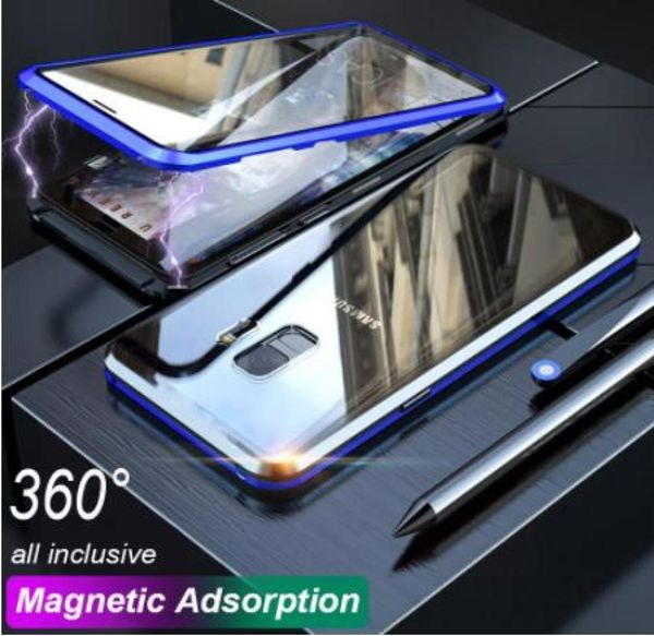 360 Magnetic Adsorption Phone Hülle für Samsung S10 Plus S10E Doppeltemperiertes Gla -Rückenabdeckungsfall für Galaxy S8 S9 Plus Note 8 9 2945541