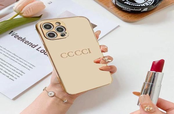 Per iPhone 14 Pro Max Plus Custodie Custodia a conchiglia con riflessione a specchio in oro di lusso 9 tipi Cover con motivo dorato di design 13 12 11 XR XS 8 77127255