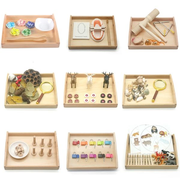 Montessori Sensory Toys grundlegendes Lebenskenntnismaterial Material Feinmotorisches Lernen für Kinder 3 Jahre H24H 240321